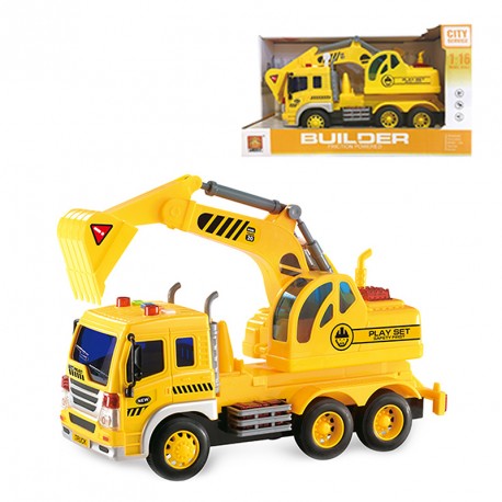 CAMION CONSTRUCCION A FRICCION LUZ y SONIDOS