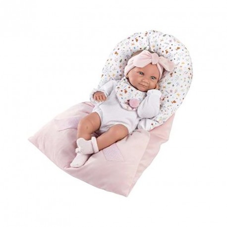 MUÑECA TINA RN SAQUITO ROSA 40CM