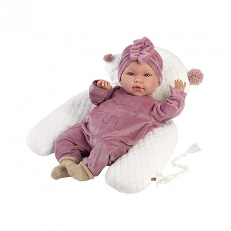 MUÑECA ABRIL LLORONA CHICHONERA 42CM