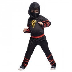 DISFRAZ NINJA GLOW IN DARK INF 8-10 AÑOS