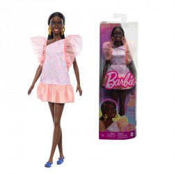 BARBIE FASHIONISTAS NEGRA VESTIDO VOLANTES