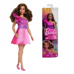 BARBIE FASHIONISTAS VESTIDO FUCSIA CORTO