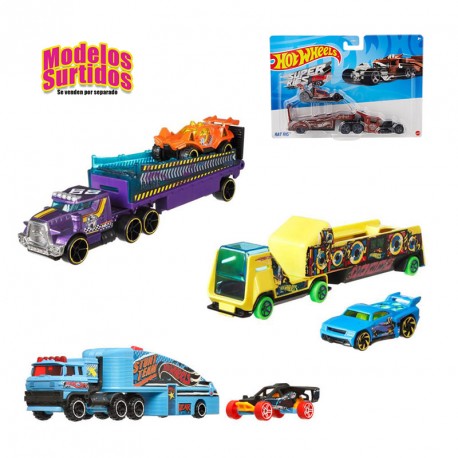 HOTWHEELS SUPER RIGS CAMION CON COCHE