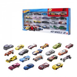 HOTWHEELS SURTIDO PACK 20 COCHES BASICOS