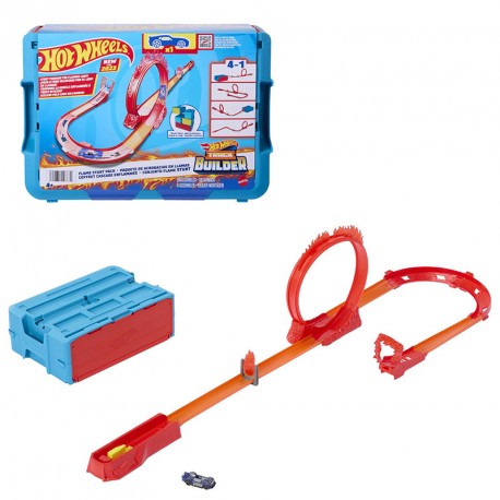 HOTWHEELS TRACK BUILDER ACROBACIAS DE FUEGO