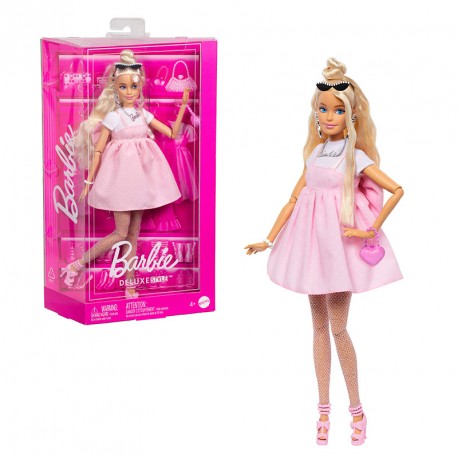 BARBIE DELUXE MUÑECA CON VESTIDO CON LAZO