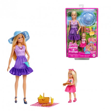 BARBIE FAMILIA Y AMIGOS PACK MUÑECAS BARBIE Y CHELSEA
