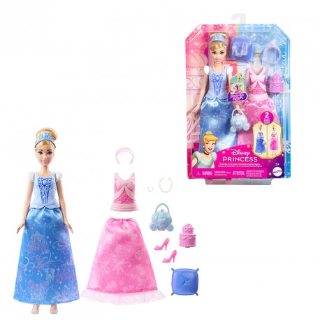 DISNEY PRINCESS MUÑECA CENICIENTA HISTORIAS MAGICAS