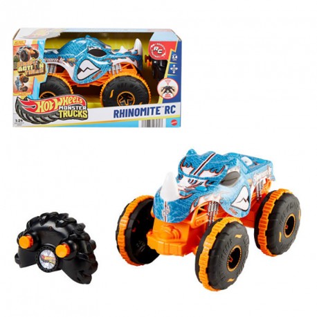 HOTWHEELS MONSTER TRUCKS RHINOMITE RC COCHE DE JUGUETE TELEDIRIGIDO 
