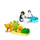 DUPLO FAMILIAS DE LA FAUNA SALVAJE PINGÜINOS Y LEONES