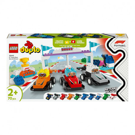 DUPLO COCHES DE CARRERAS Y PILOTOS DEL EQUIPO DE F1 