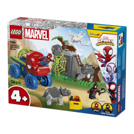 MARVEL TODOTERRENO DINOSAURIO Y EQUIPO SPIDEY AL RESCATE