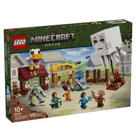 MINECRAFT EL ATAQUE A LA ALDEA DEL GLOBO DE GHAST