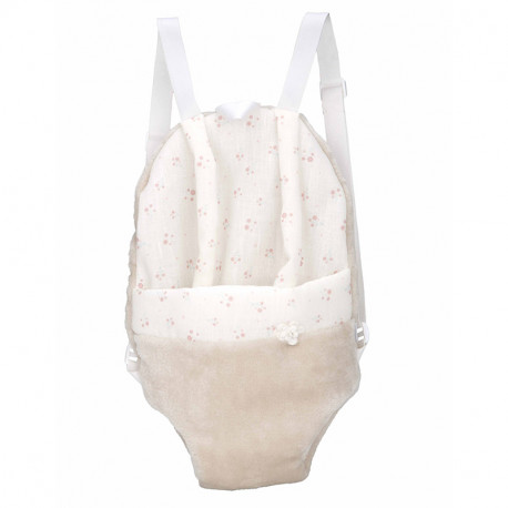PORTABABE BEIGE (PARA MUÑECOS DE 40-45 CM)