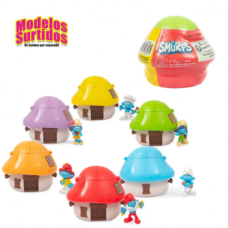 PITUFOS SURPRISE HOUSE FIGURES IN W2