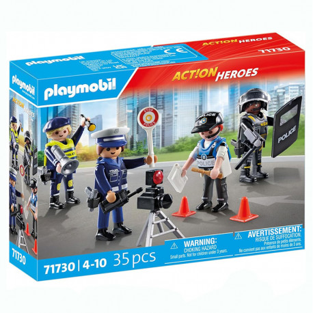 ACTION HEROES SET DE FIGURAS DE POLICIA