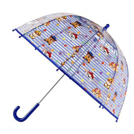 PAW PATROL PARAGUAS MANUAL INFANTIL TRANSP. BURBUJA 48CM