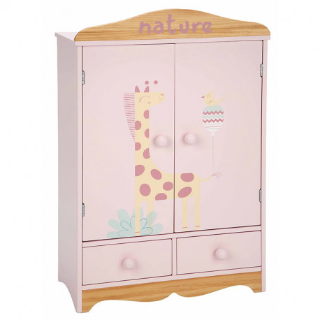 ARMARIO NATURE 40X20,50X61 2 CAJONES (5 PERCHAS)