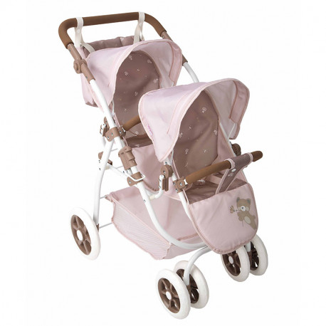 COCHE GEMELAR BEAR 45X70X73 CM BOLSO (ALTURA MANILLAR: 47-77 CM)