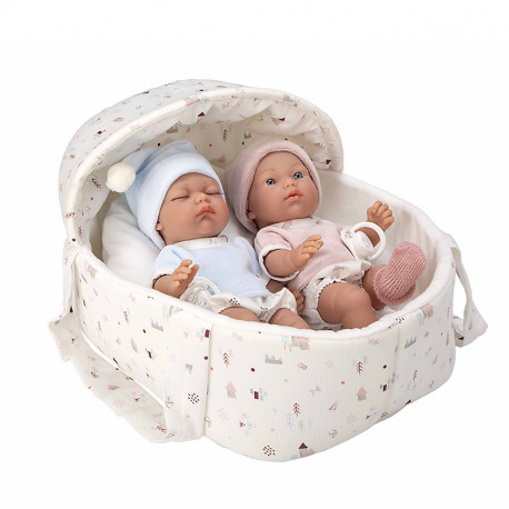 MUÑECA ELEGANCE 26 CM PILLINES CAPAZO BOLSA (CUERPO VINYL)