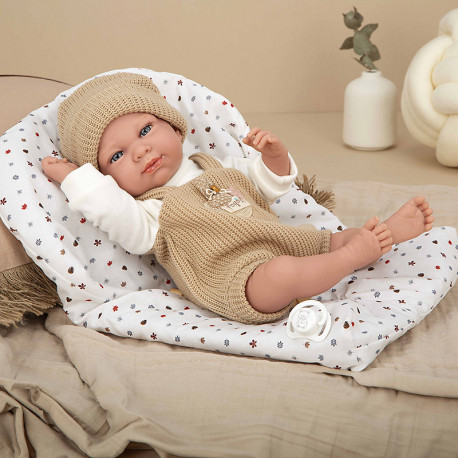 MUÑECA ELEGANCE 40 CM CRIS BEIGE NANA (MUÑECO DE PESO)