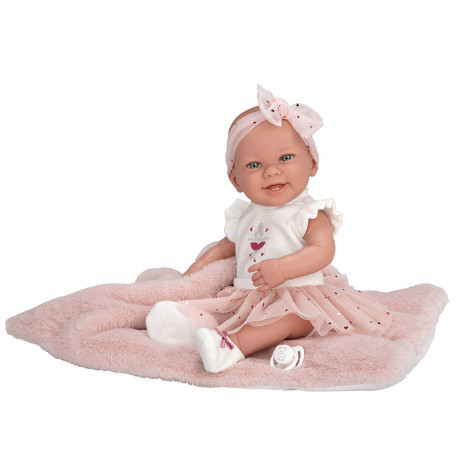 MUÑECA ELEGANCE 42 CM ZOE BAILARINA ROSA COJIN (CUERPO VINYL, SEXO NIÑA)