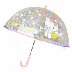 SANRIO HELLO KITTY PARAGUAS MANUAL INFANTIL TRANSP. BURBUJA 48 CM
