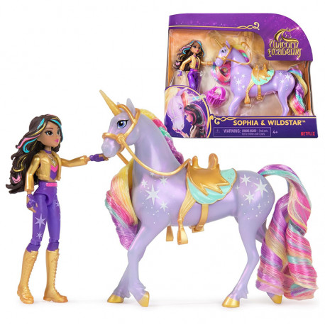 ACADEMIA UNICORNIO MINI DOLL SOPHIA + UNICORNIO WILDSTAR