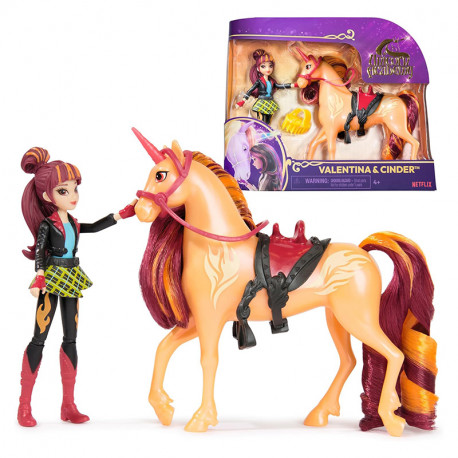 ACADEMIA UNICORNIO MINI DOLL VALENTINA + UNICORNIO CINDER