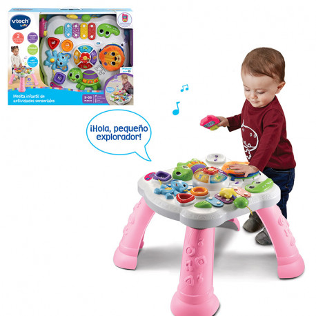 MESITA INFANTIL DE ACTIVIDADES SENSORIALES ROSA