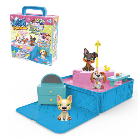 WASHY FRIENDS PERRITOS PLAYSET SPA