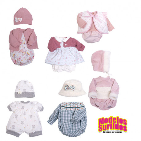 ROPA MUÑECAS 42 (VESTIDOS Y PIJAMAS SURTIDOS)