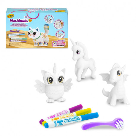 WASHIMALS ANIMALES ANTASTICOS SET 3 MASCOTAS 
