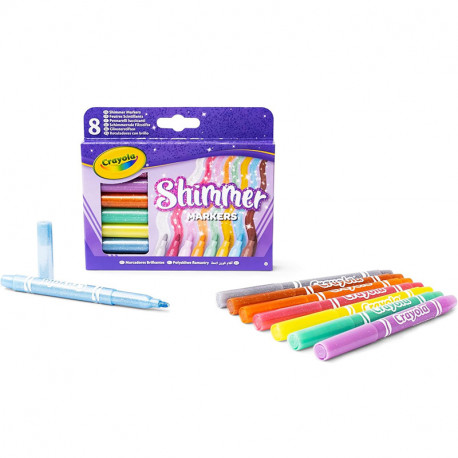 ROTULADORES 8 EFECTOS GLITTER 