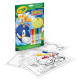 LIBRO ACTIVIDADES Y COLOREAR SONIC CON 7 ROTULADORES 