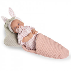 MUÑECA PETIT CON SAQUITO DE ZANAHORIA 27 CM