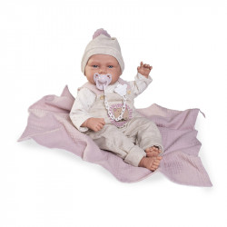 MUÑECA BABYDOO POSTURITAS CON MANTA 50 CM