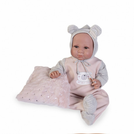 MUÑECA RECIEN NACIDA LUCA BRILLA DE NOCHE 42 CM