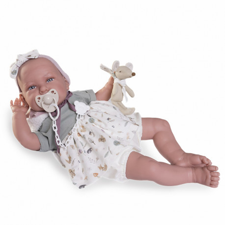 MUÑECA MI PRIMER REBORN DANIELA PELUCHE 52 CM