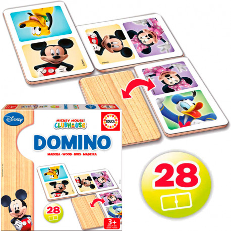 DOMINO MADERA MICKEY & MINNIE
