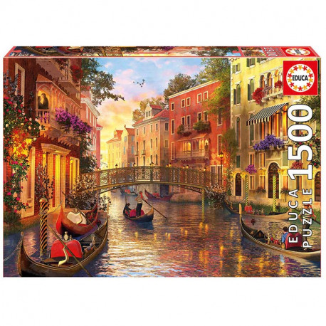 PUZZLE 1500P ATARDECER EN VENECIA