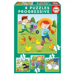 PUZZLE 6P+ ANIMALES DE LA GRANJA