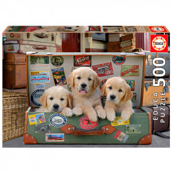 PUZZLE 500P CACHORROS EN EL EQUIPAJE