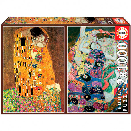 PUZZLE 2x1000P EL BESO + LA VIRGEN GUSTAV KLIMT