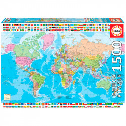PUZZLE 1500P MAPAMUNDI POLITICO