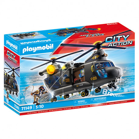 ACTION HEROES FUERZAS ESPECIALES HELICOPTERO BANANA
