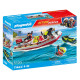 ACTION HEROES BOTE DE BOMBEROS CON MOTO ACUATICA