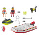 ACTION HEROES BOTE DE BOMBEROS CON MOTO ACUATICA