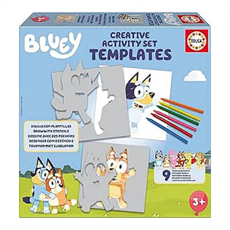 BLUEY SET CREATIVO CON PLANTILLAS