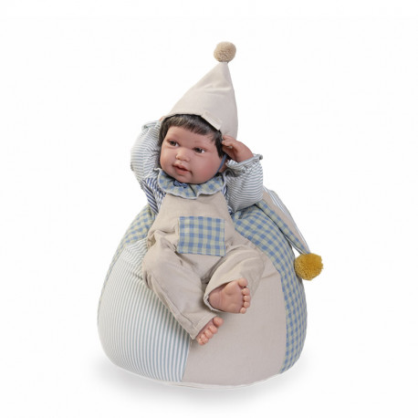 MUÑECA RECIEN NACIDO PIPO CIRCUS 42 CM